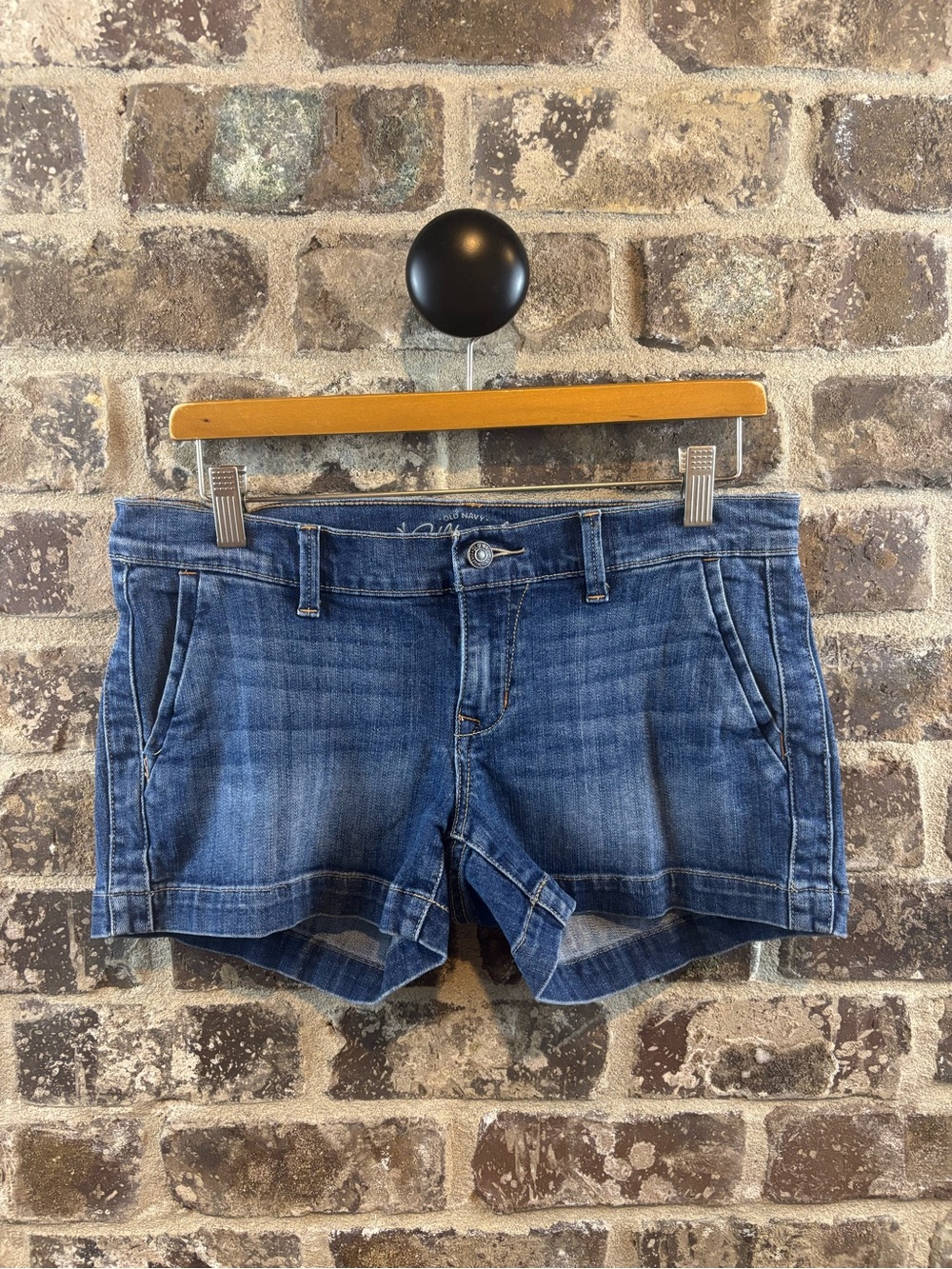 Old Navy Dark Blue Denim Jean Shorts Size 6